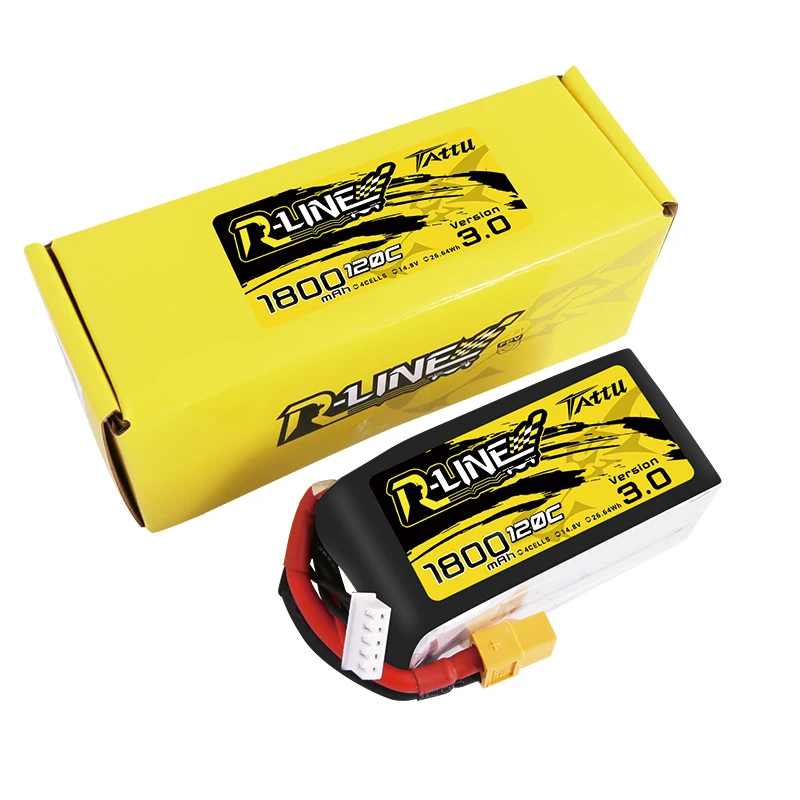 Татту R-Line Версия 3,0 V3 4S 6S 1300/1550/1800/2000 мА/ч, 120C 14,8 V Lipo Батарея с XT60 разъем для небольшой гоночный Дрон с видом от первого лица Квадрокоптер