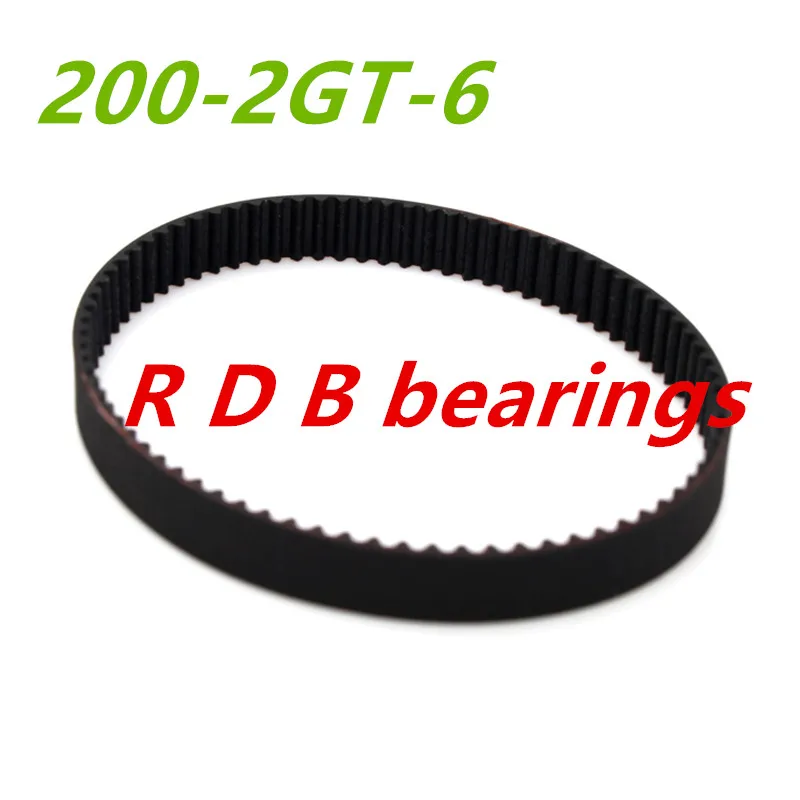 10pcs 3d printer belt closed loop rubber GT2 timing belt 200 2GT 6