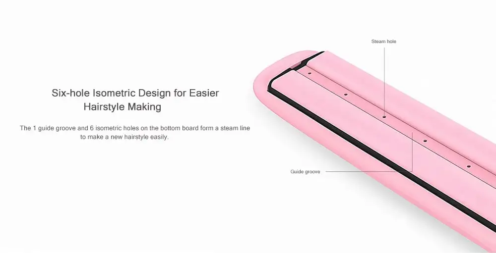 Xiaomi Yueli, Профессиональный паровой выпрямитель для волос, бигуди для салона, для личного использования, для взрослых, для укладки волос, 5 уровней, регулируемая температура