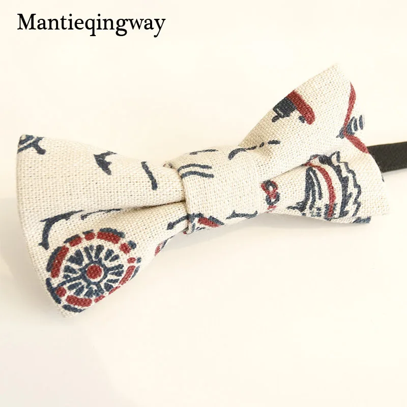 

Mantieqingway Cotton & Linen Bowtie For Boys Adjustable Self Tie Floral Bowties Children Tie Slim Shirts Accessories Banquet Tie