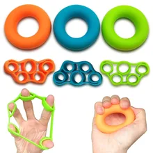 2 шт./лот Эспандер для пальцев с ручкой кольцо расширитель резиновый силиконовый эластичный палец фитнес-тренажер группа+ захватывающее кольцо