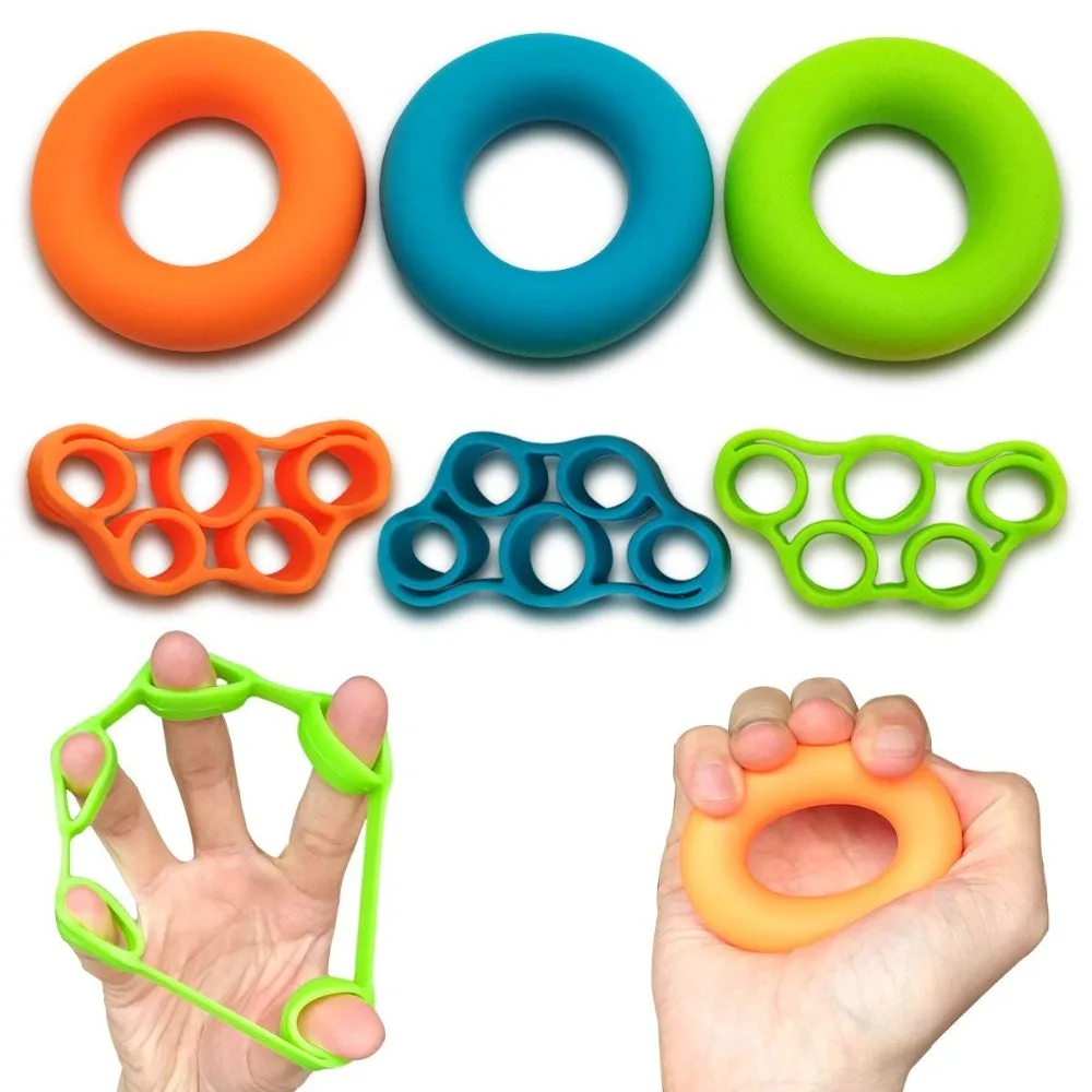 Details about   Finger Strength Silicone Hand Grip Gripper Ring Trainer Resistance Band Expander 