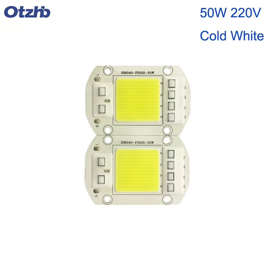 Otzhb светодиодный inteligente de alta potencia 20 Вт 30 Вт 50 Вт 110 В 220 В Banco calido espectro completo DIY para luz de inundacion C