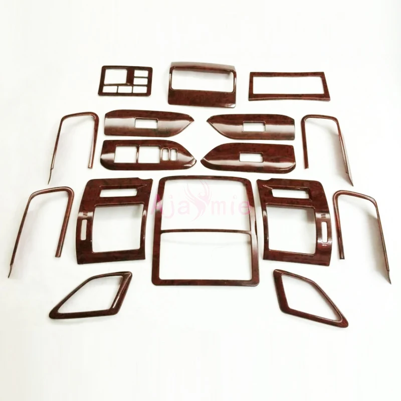 

For Toyota Land Cruiser 150 Prado LC150 FJ150 2010-2017 Wood Color Cover Panel Overlay Trim Frame Car Styling Accessories