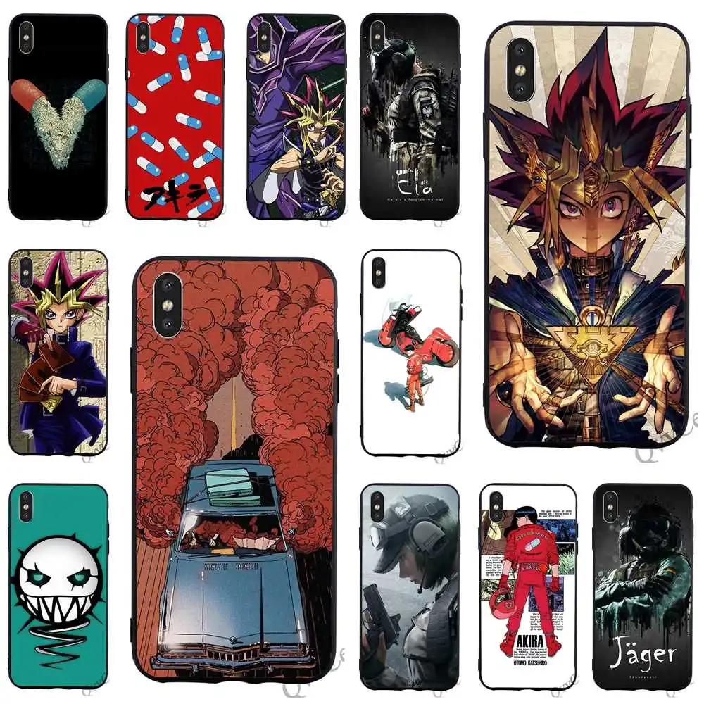 

Slim AKIRA Voltron Rainbow Six Siege YuGiOh Phone Cover for iPhone 8 Case 7 Plus Xs Max XR X 6 6S 5S 5 SE Skin
