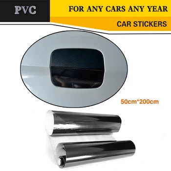 

200x50cm Car Sticker PVC High Glossy Black 5D Vinyl Wrap Film DIY Car Decorative For Any Vehicle Motorcycle
