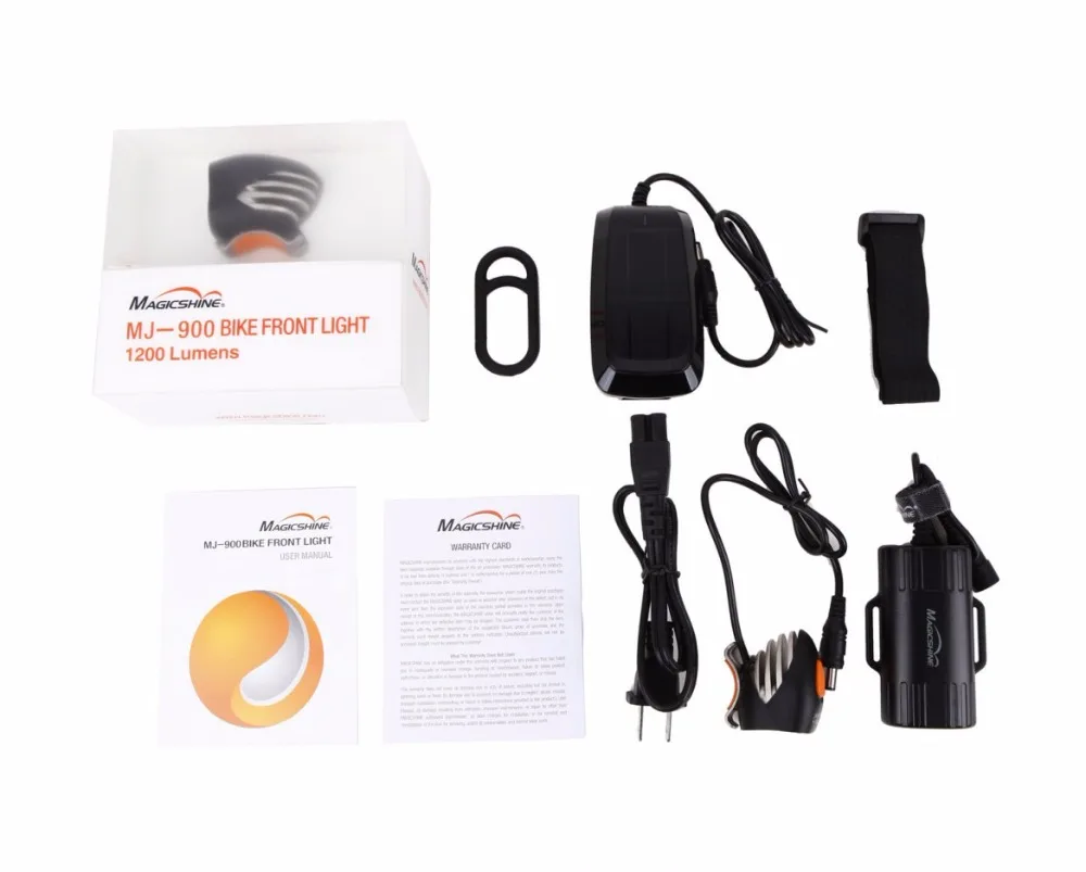 MagicShine MJ900 1200 Lumen waterproof LED Bike Light including battery