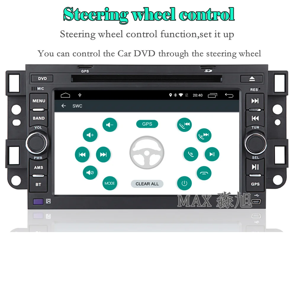Cheap MAX HD 1024*600 2+16G Android 6.0 Car DVD Player for Chevrolet Epica Aveo Capativa Tosca with Radio BT swc GPS free map 4G WIFI 3