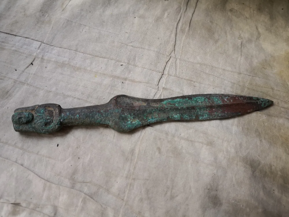 

Chinese old bronze Ancient weapons Copper spear