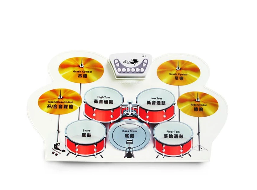 

Portable Electronic Roll up Drum Pad Kit Easy To Carry Roll Up Drum With Midi Function As Gift For Child
