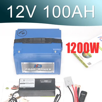

New Protection Large capacity 12V 100AH Lithium ion Battery with ABS Case / BMS System FOR solar EV Car Golf batteries