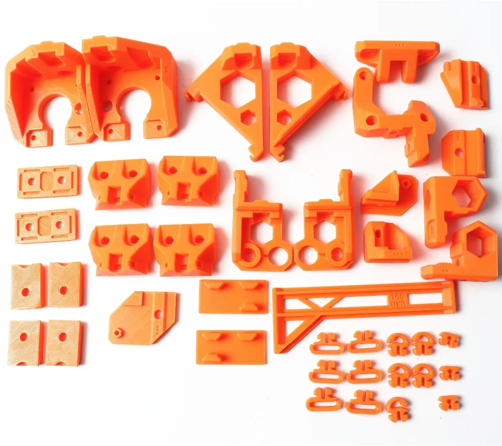 1 Набор качественных Reprap Prusa i3 MK3 Bear обновленных печатных деталей PLA оранжевого