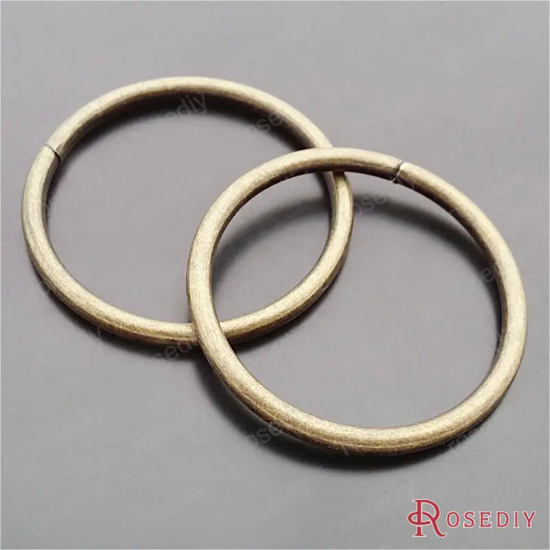 

(29529)10PCS Diameter 40mm Antique Bronze Plated Iron Big Jump Rings & Split Rings Diy Jewelry Findings Accessories wholesale