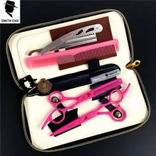 Hot sell Japan hair cutting scissors high quality Smith Chu 6.0 inch pink professional barber hairdressing scissors hair shea Hot sell Japan hair cutting scissors high quality Smith Chu 6.0 inch pink professional barber hairdressing scissors hair shea