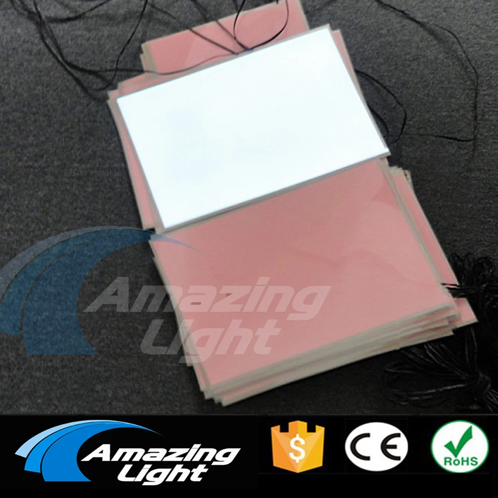 

100pcs/lot Blank white color A4(210*297mm) Electroluminescent backlight sheet LCD panel el panel with DC12V inverter