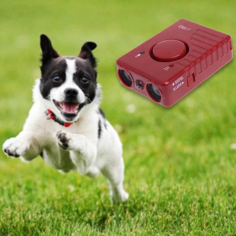 

Pet Ultrasonic Dog Repeller With LED Light Training Device For Aggressive Dog Anti Barking Stop Bark