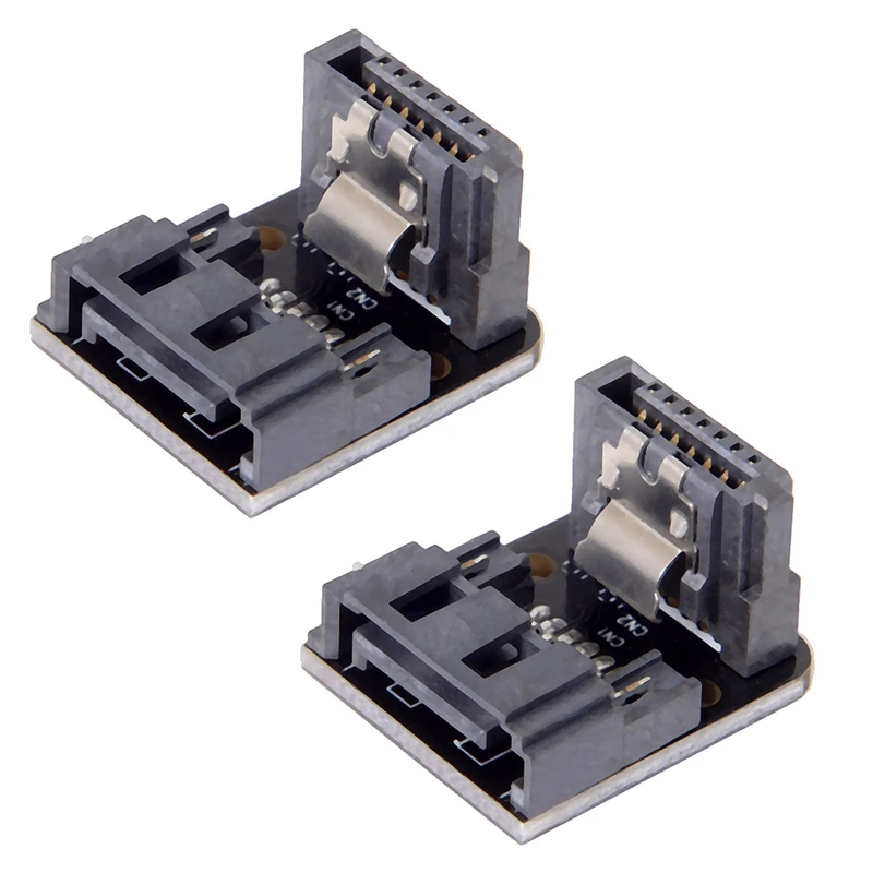 

Sata 7Pin Female To 7Pin Male 90 Degree Angled Adapter Mainboard Motherboard For Desktops Ssd Hdd