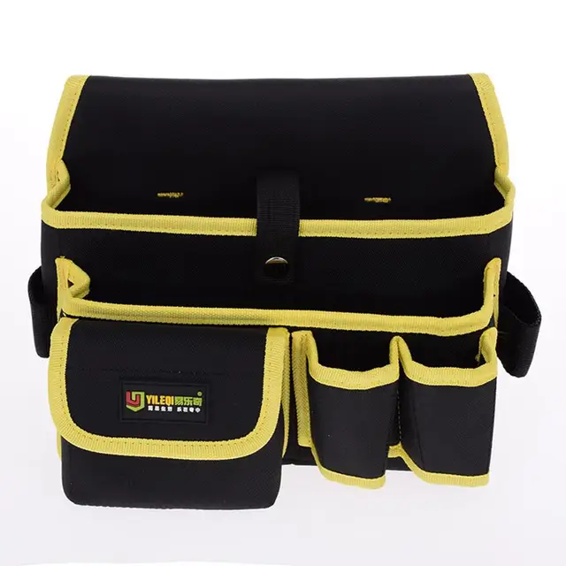 Waist Canvas Carpenter Tool Bag Multi functional Repair Bag with Belt