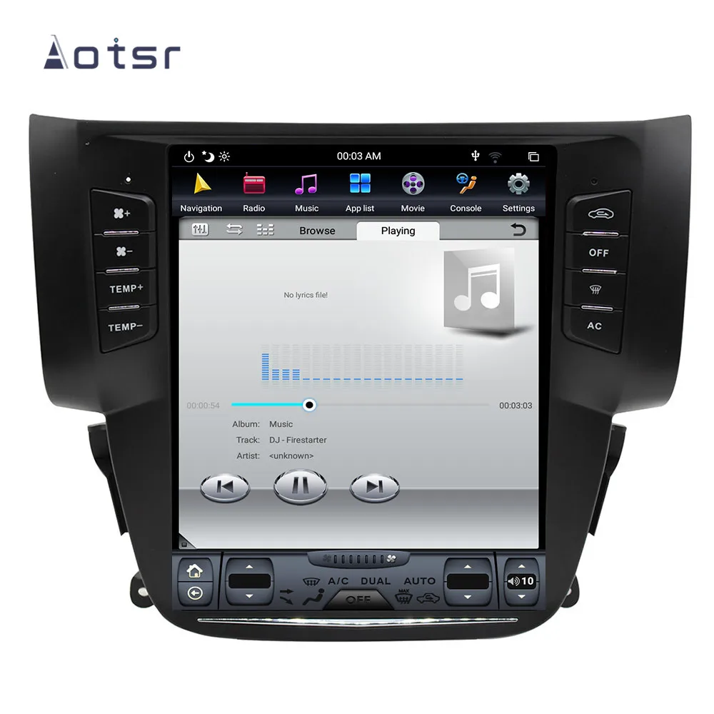 Flash Deal Tesla style Android 8.1 GPS Navigation Car DVD Player For Nissan Sylphy 2012-2016 Car Auto radio stereo multimedia player 4+64GB 5