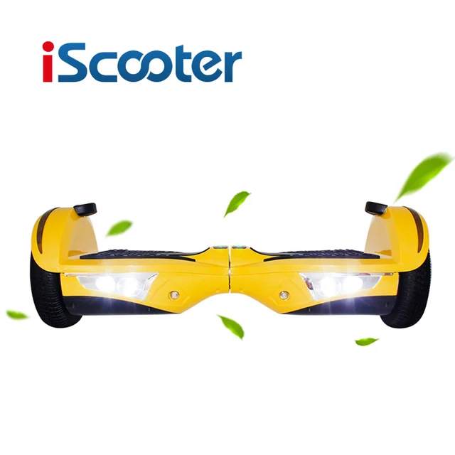IScooter hoverboard 7.5 дюймов 2 Колеса, Электрический Скейтборд Скейтборд дрейф рулевого колеса Самостоятельно Балансировки скутер С bluetooth LED