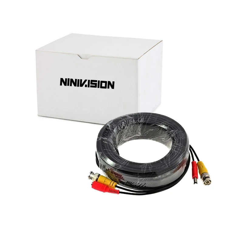 CCTV Camera Accessories BNC Video Power Siamese Cable for Surveillance DVR Kit Length 20m 65ft power connector cable