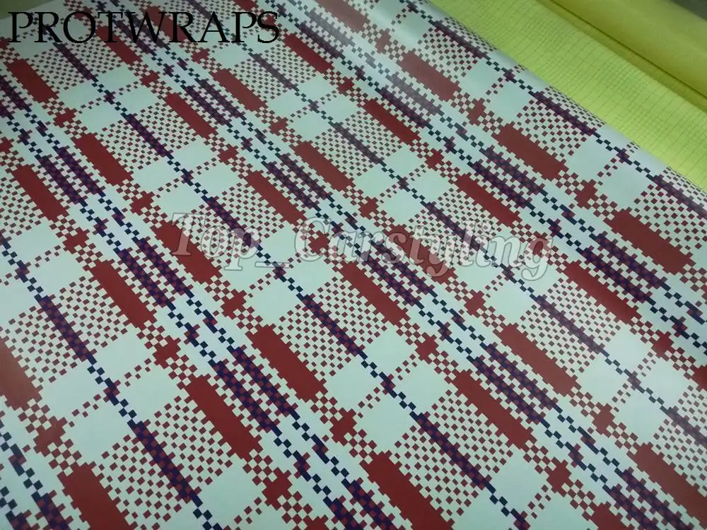 red white flag camo vinyl car wrapping styling covering foil film  (4)