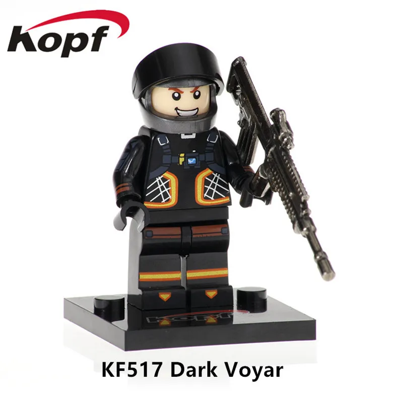 

KF517 20pcs Wholesale Building Blocks Game Figures Battle Roy Dark Voyarle Skull With Real Metal Weapon Figures Kids Gift Toys