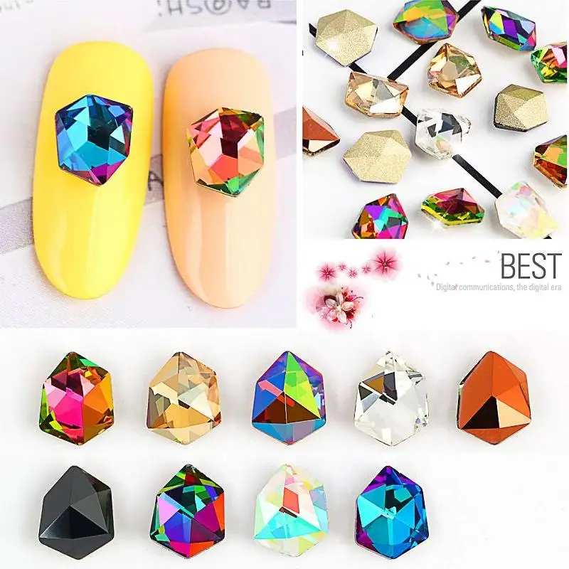 

MEET ACROSS Colorful 3D Nail Art Decoration DIY Design Gel Polish Nail Tool Rhinestones Design Manicure Nails Studs