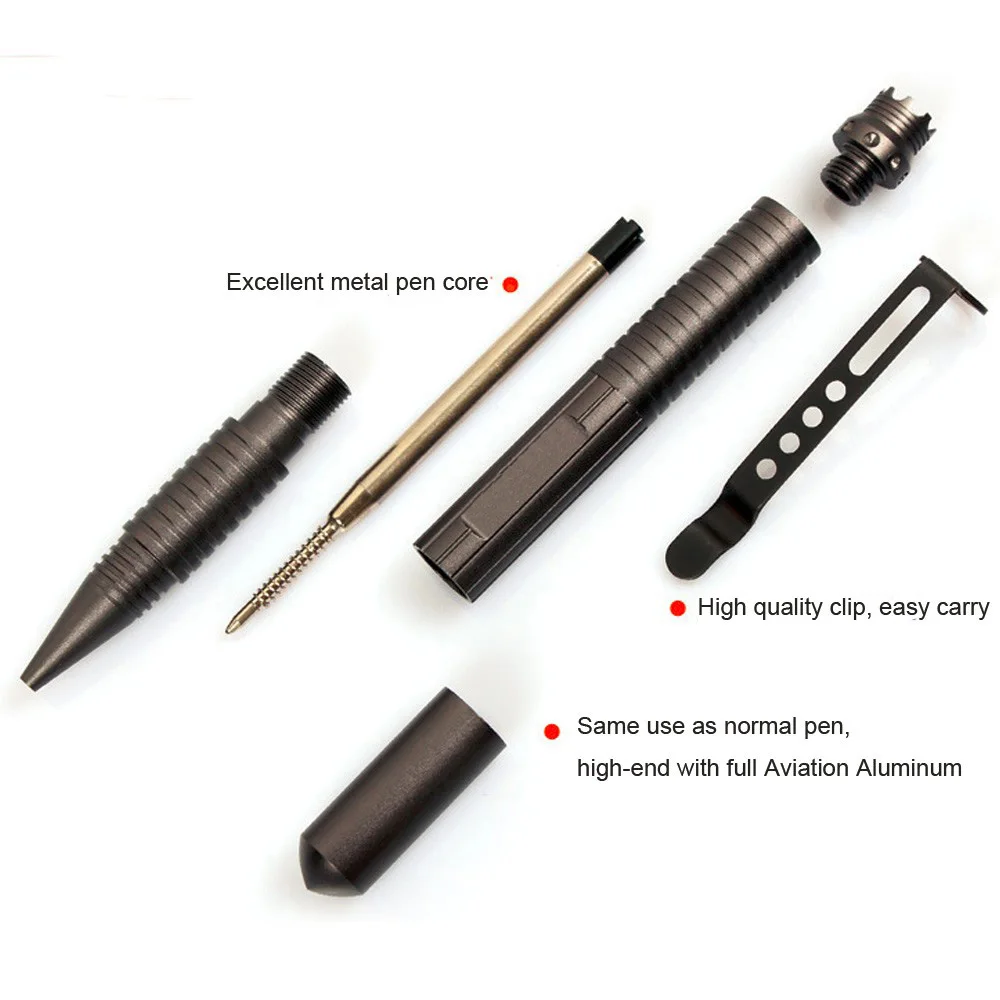 Портативная тактическая ручка, принадлежности для самообороны, инструмент для защиты оружия, авиационный алюминиевый инструмент Cooyoo, Laix B1, ручка для самозащиты