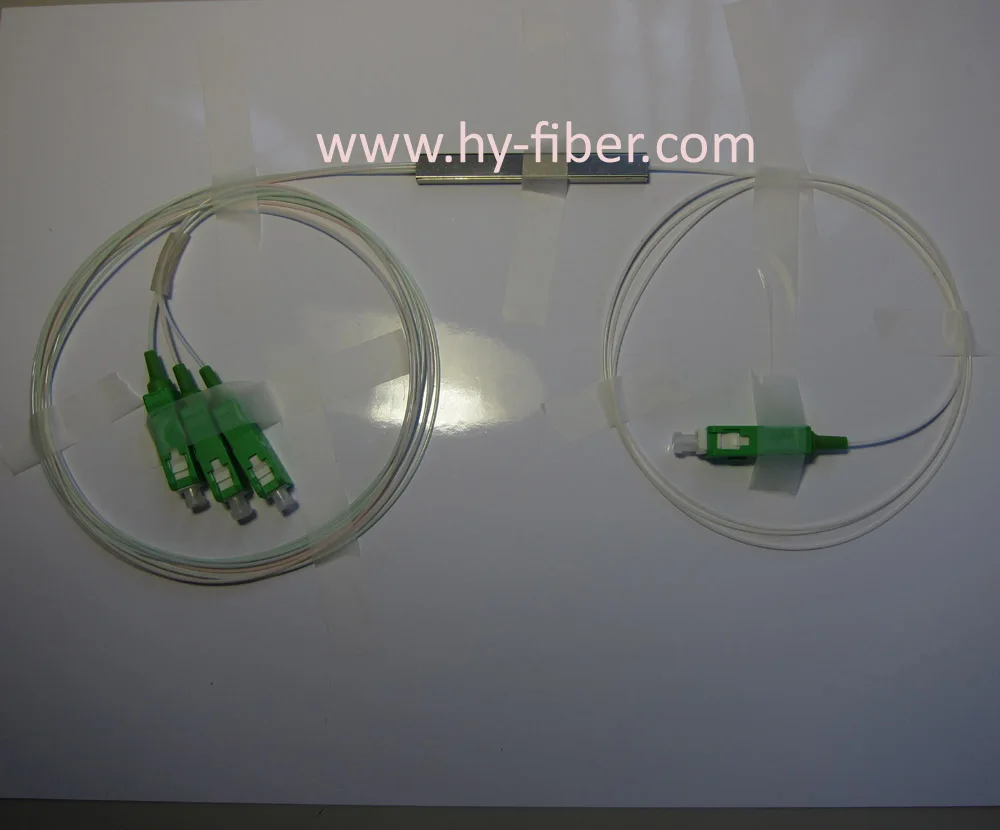 Splitter Plc In Fibra Ottica Modulo Lgx 1X3 Con Connettore G657A1, Cavo Da 0.9Mm Lunghezza 1M 10 Pezzi