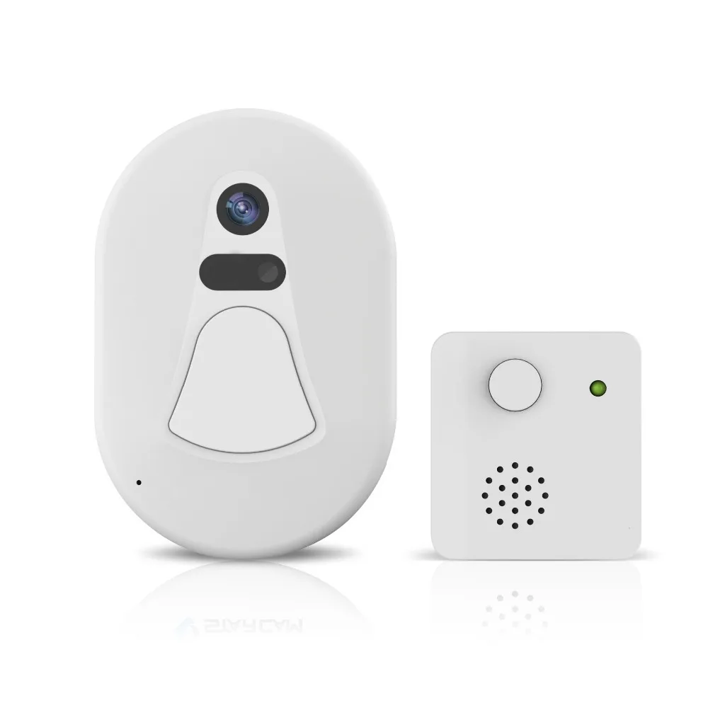 

D1 Doorbell WiFi Security Camera IR Nightvision Free Cloud Storage for Home Alarm Burglar System RF 2.4G IOS Android Support