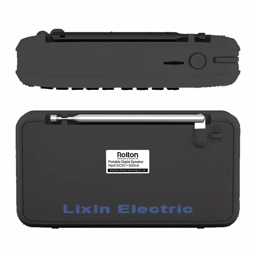 Mp3 плеер RoltonT60 мини портативные аудио колонки FM радио светодиодный экран