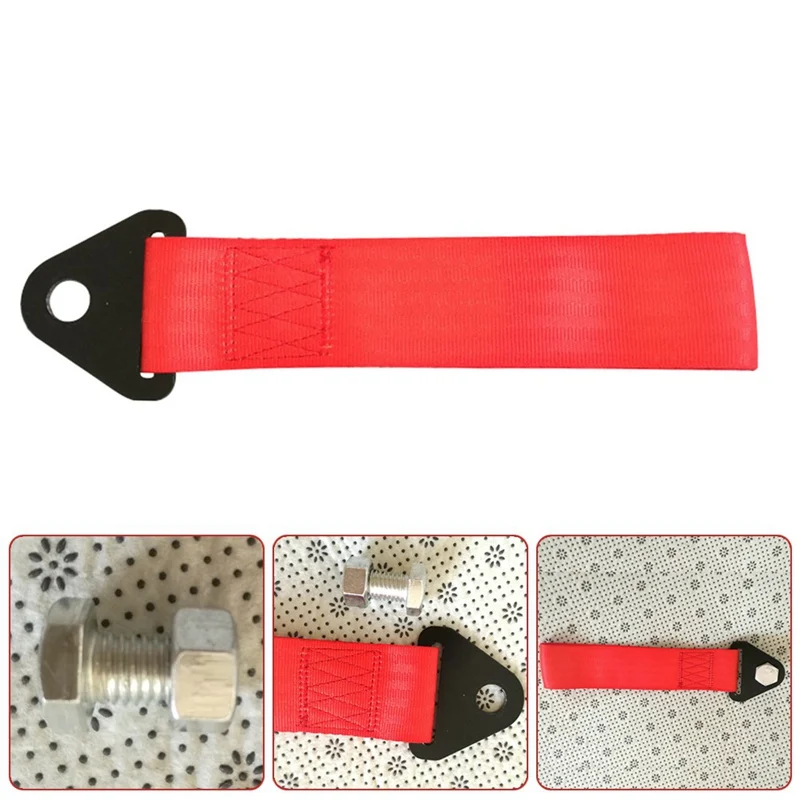 

Towing Rope High Strength Nylon trailer Tow Ropes Racing Car Universal Tow Eye Strap Tow Strap Bumper Trailer