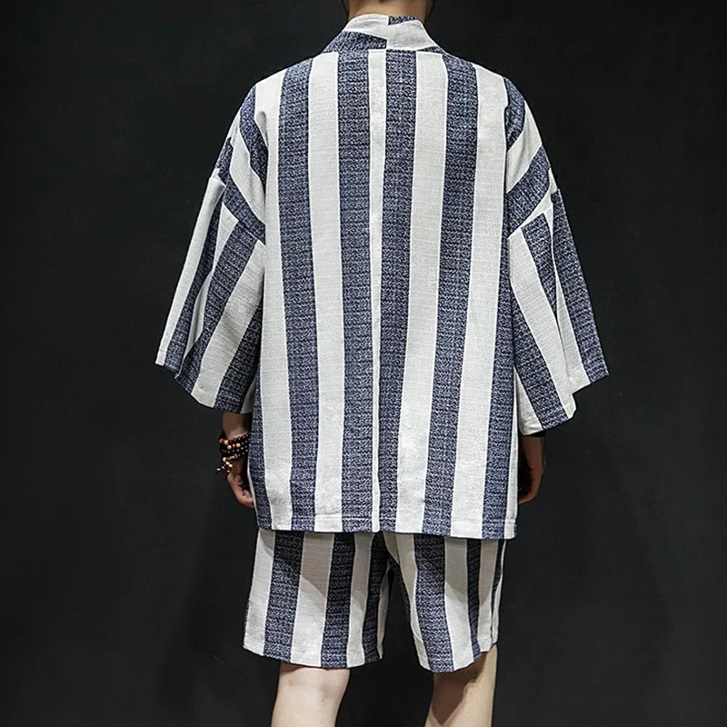 Японское кимоно, мужской кардиган, рубашка, блузка, юката, для мужчин, хаори, obi, одежда, одежда самураев, косплей, мужское кимоно, Япония, TA509
