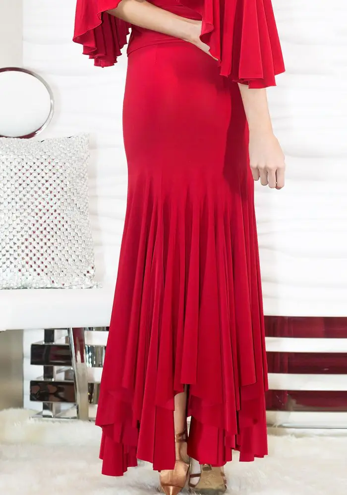 Irregular Skirt Modern Dance Practice Performance Big Flare Skirt Hem