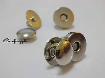 

Magnetic Snaps bag button purse Magnetic Snaps button 20pcs 14 mm nickel F17
