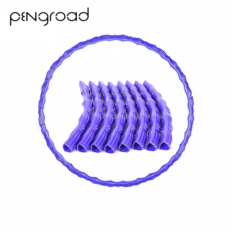 

PENGROAD Removable Fitness Sports Hoop Pinball Circle Hard Tube Purple Crossfit Abdominal Fitness Massage Weight Loss Circle
