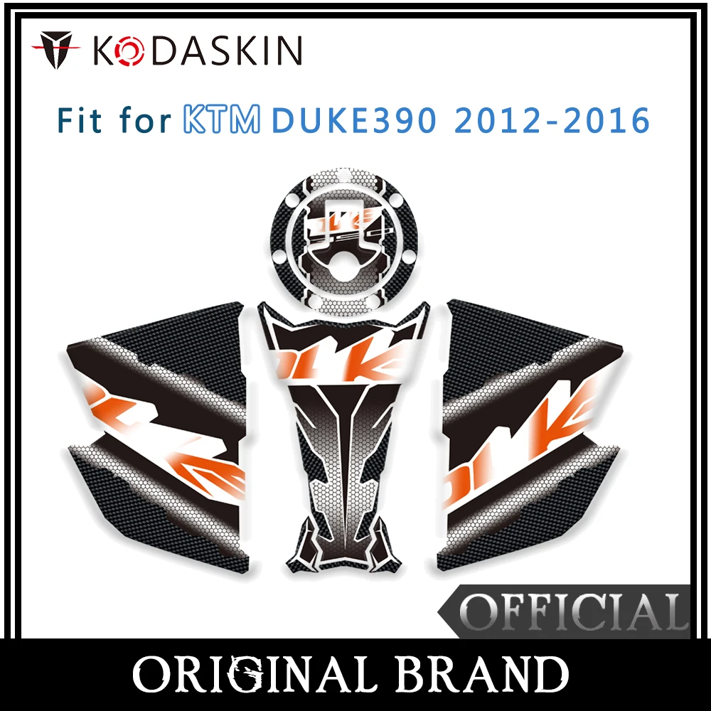 

KODASKIN Motorcycle For KTM DUKE390 12-16 Fuel Tank Cap Sticker Protective Side Sticker KTM Modified Fuel Tank Sticker