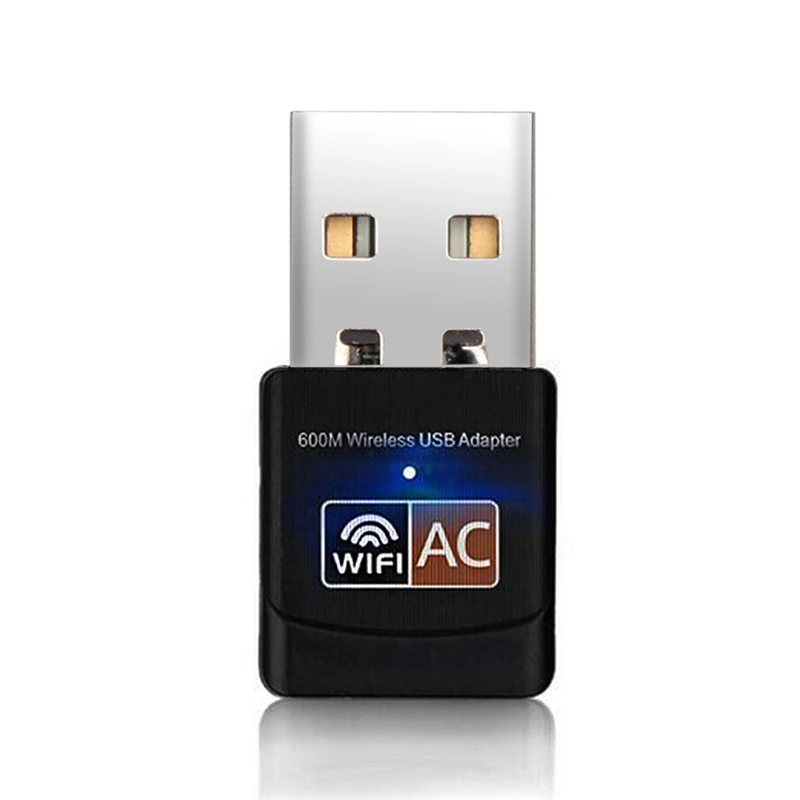 600 Мбит/с USB WiFi адаптер 2 4 ГГц + 5 антенна Wi-Fi ПК Мини Беспроводная компьютерная сеть
