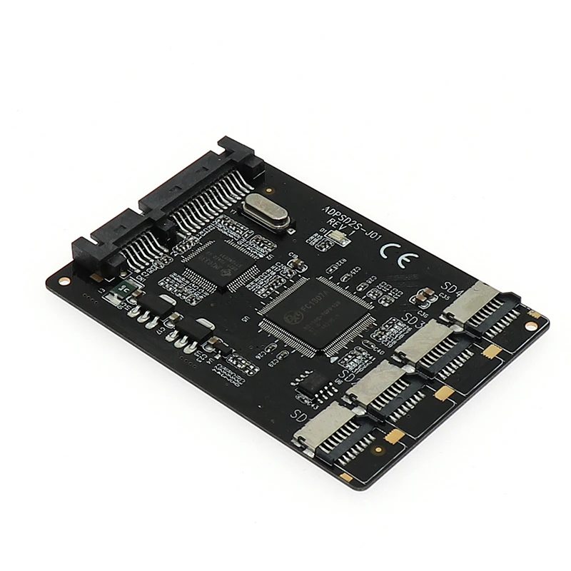 Оптовая продажа SATA 2 5 конвертер 4 Micro SD/TF карты к 22pin RAID адаптер Quad TF карта|Платы