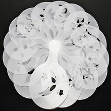 Бренд 16 шт. пластиковые необычные кофе печать модель кафе пены спрей шаблон Бариста трафареты инструмент украшения