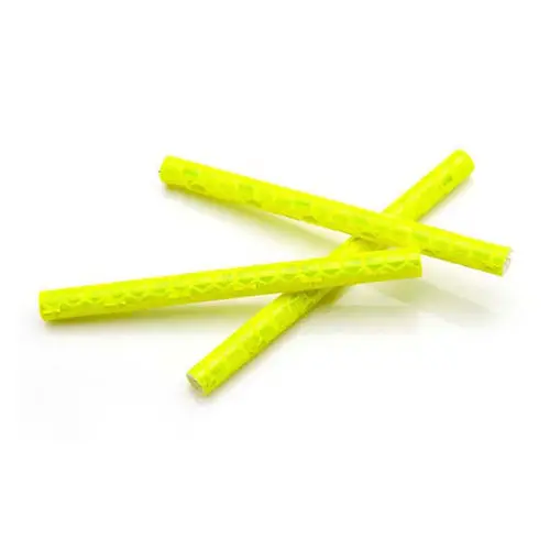 yellow 12 шт. цветной велосипедный светильник обода колеса спиц зажим трубка безопасности Предупреждение ющий светильник велосипедная полоска светоотражающий отражатель Аксессуары для велосипеда - Цвет: yellow