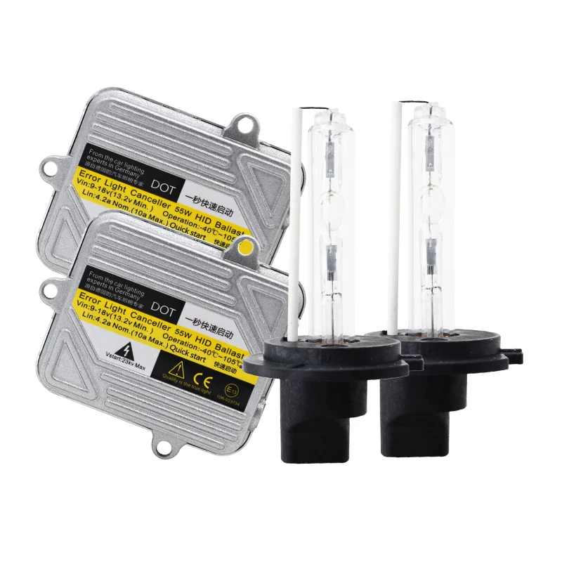DC 12V 55W HID Kit Xenon H7 H1 H3 H11 HB3 HB4 4300K 5000K 6000K 8000K Car Light Headlight Bulb Fast Bright 55W HID Ballast Kit (4)
