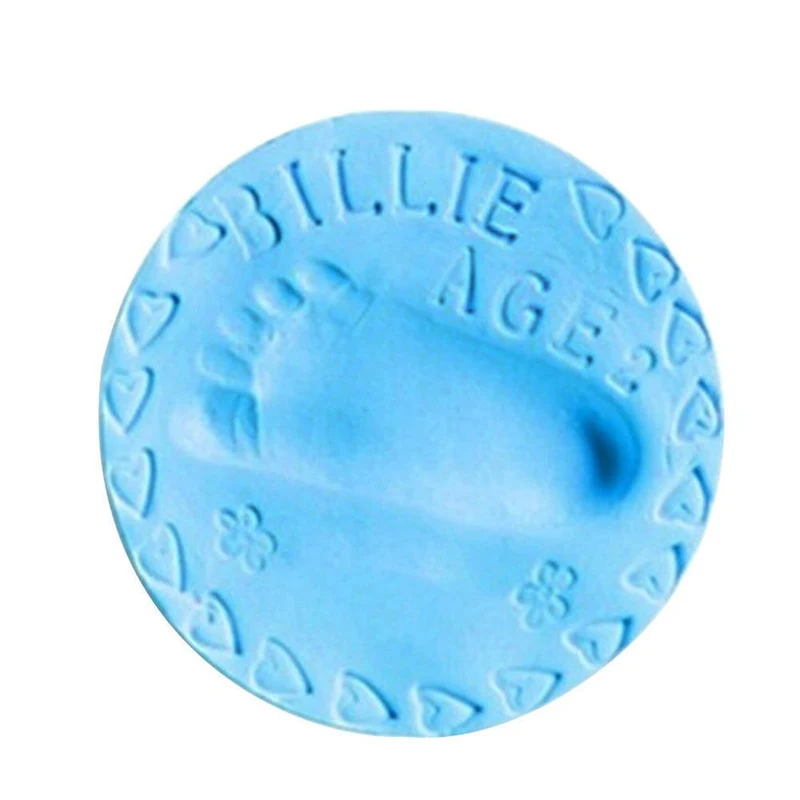 20/40g Пластилин детская воздушная сушка отпечаток след отпечаток комплект литья родитель-ребенок ручной подушечка с чернилами для отпечатков - Цвет: Blue 20g