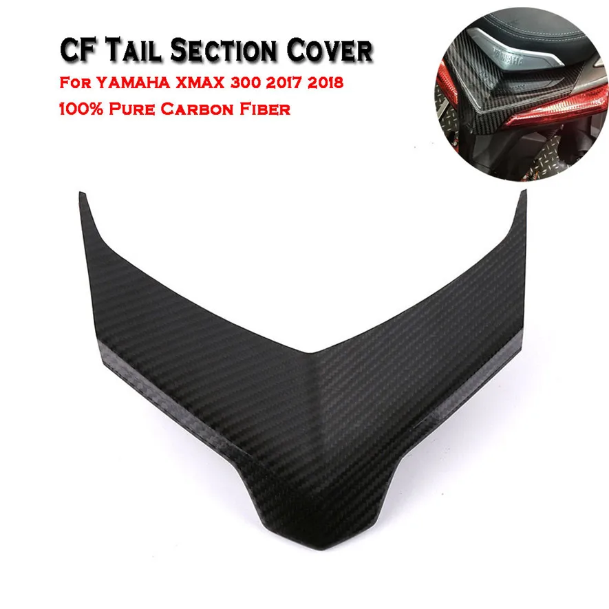 

Carbon Fiber CF Tail Section Cover Wing Cover For YAMAHA XMAX 300 2017 2018 Accessories Practical Durable High Quality l0425