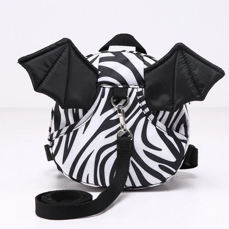 

Cartoon Baby School Backpacks Kid Mother Used Safety Harness Bags Backpack Anti-Lost Demon Wings Bags Two Size