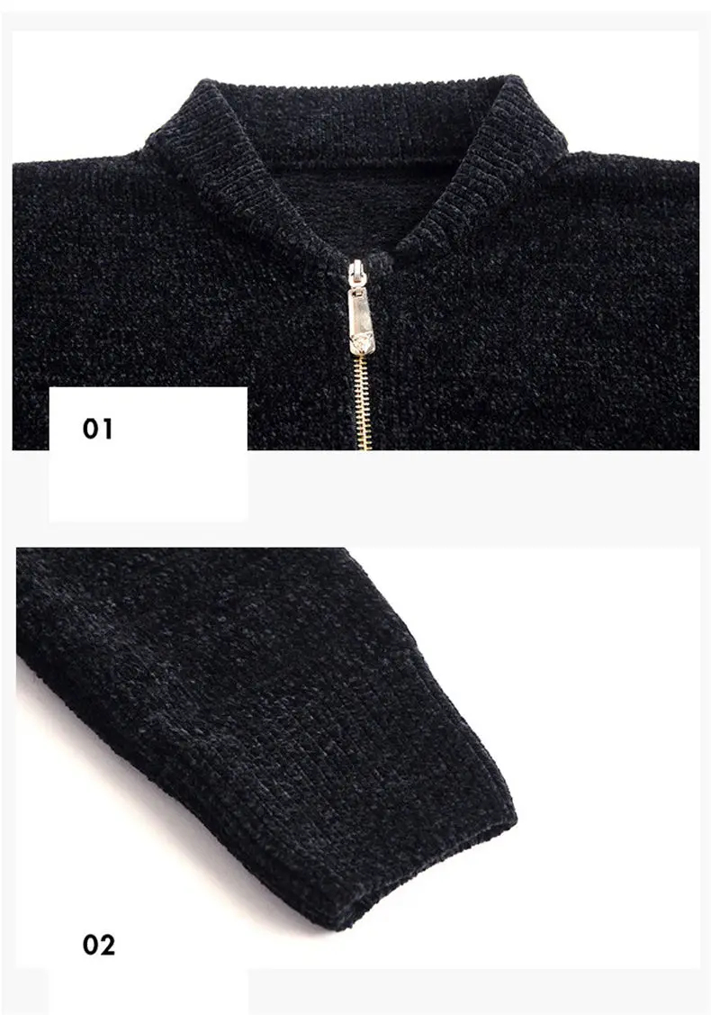 MuLS Brand Jackets Mens Sweater Autumn Winter Spring Thick Zipper Male Sweater Cardigan Outerwear Coats Men Fashion 4XL Knitwear 05