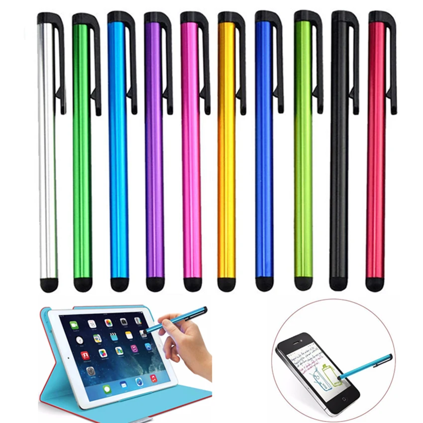 

Wholesale 100pcs/lot Capacitive Touch Screen Stylus Pen for iPhone 8 7 6 iPad iPod Suit for Universal Smart Phone Tablet PC