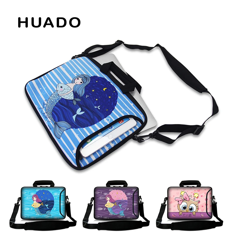

Computer bag with shoulder strap laptop bag for girls women 17"15" 13"14" 10inch tablet bags cover for xiaomi pro/hp/lenovo/asus