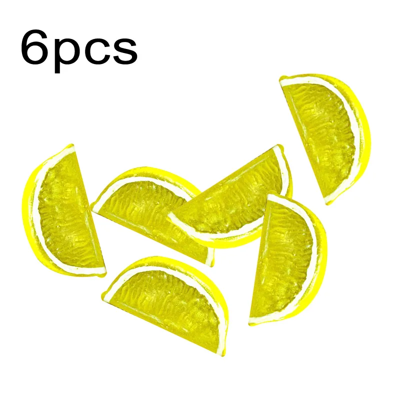 Лимон реалистичные искусственные пластиковые поддельные апельсин Персик Яблоко арбуз имитация украшения для домашнего праздника поддельные фрукты Декор - Цвет: Yellow